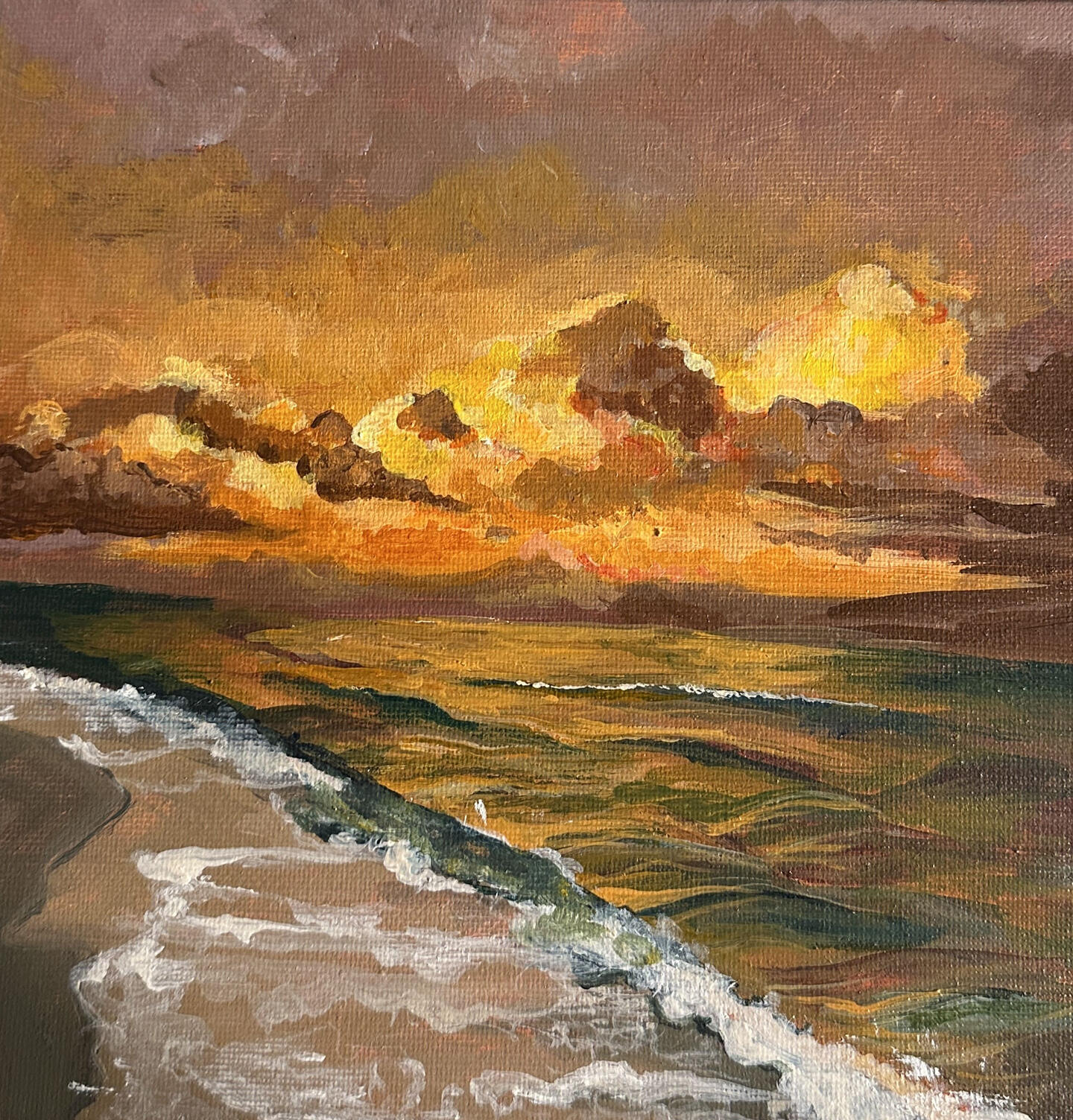 acrylic, 20×20 cm